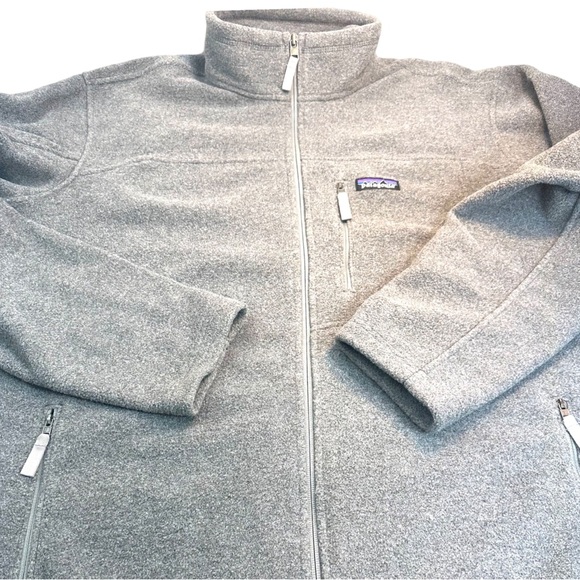 Patagonia Men's Nickel Classic Synchilla Full Zip Fleece Jacket In Gray Size: XL - Picture 8 of 15